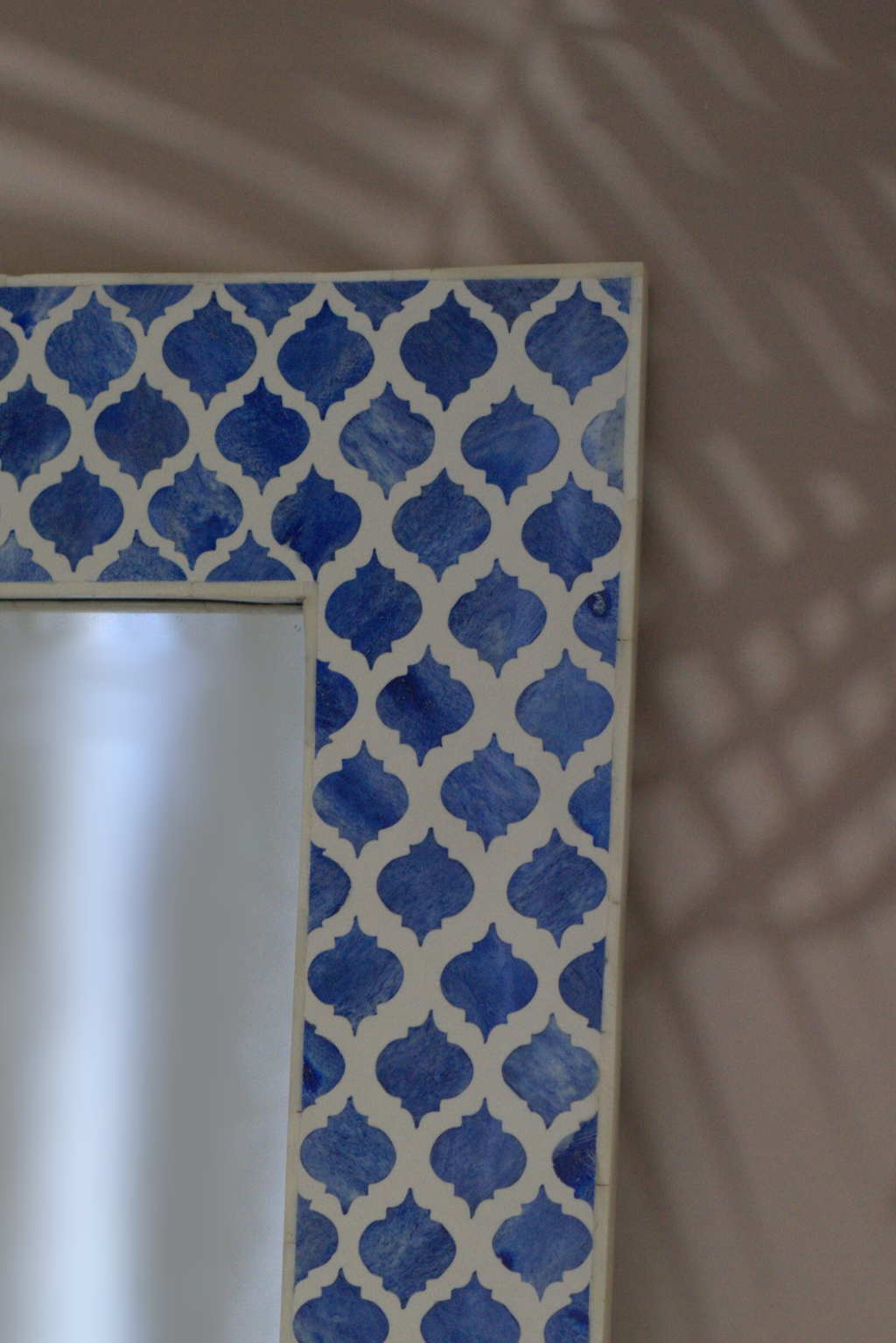 BONE INLAY MIRROR - INDIGO