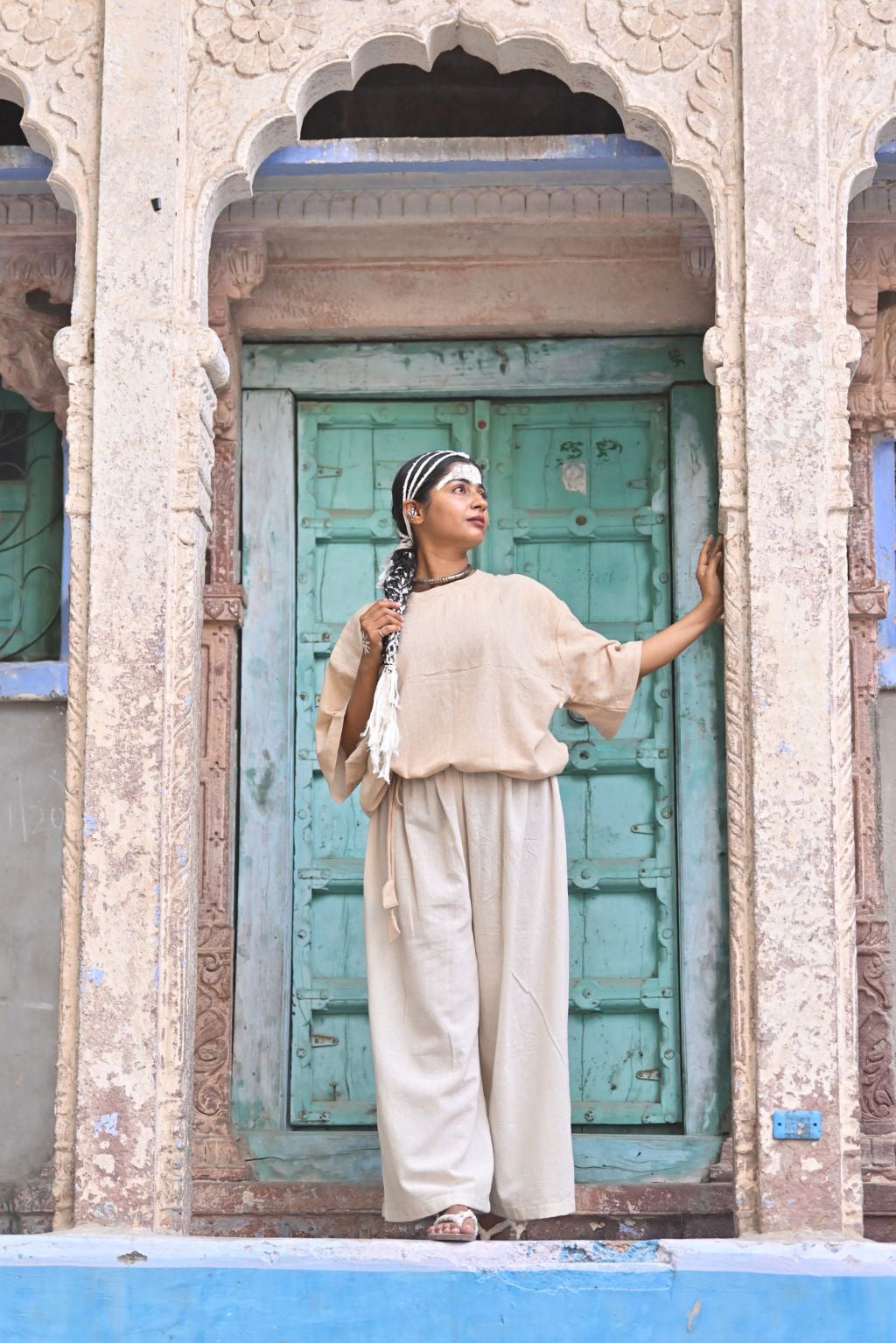 HEMP OVERSIZED TEE - NATURAL