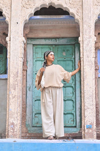 HEMP OVERSIZED TEE - NATURAL