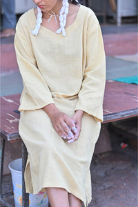 HEMP CLOUD DRESS - NATURAL