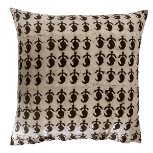 Block printed 50 x 50 cushion cover - chilli