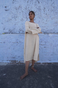 Gauze hemp cotton cloud dress