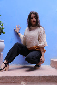 Gauze hemp cotton kala pants