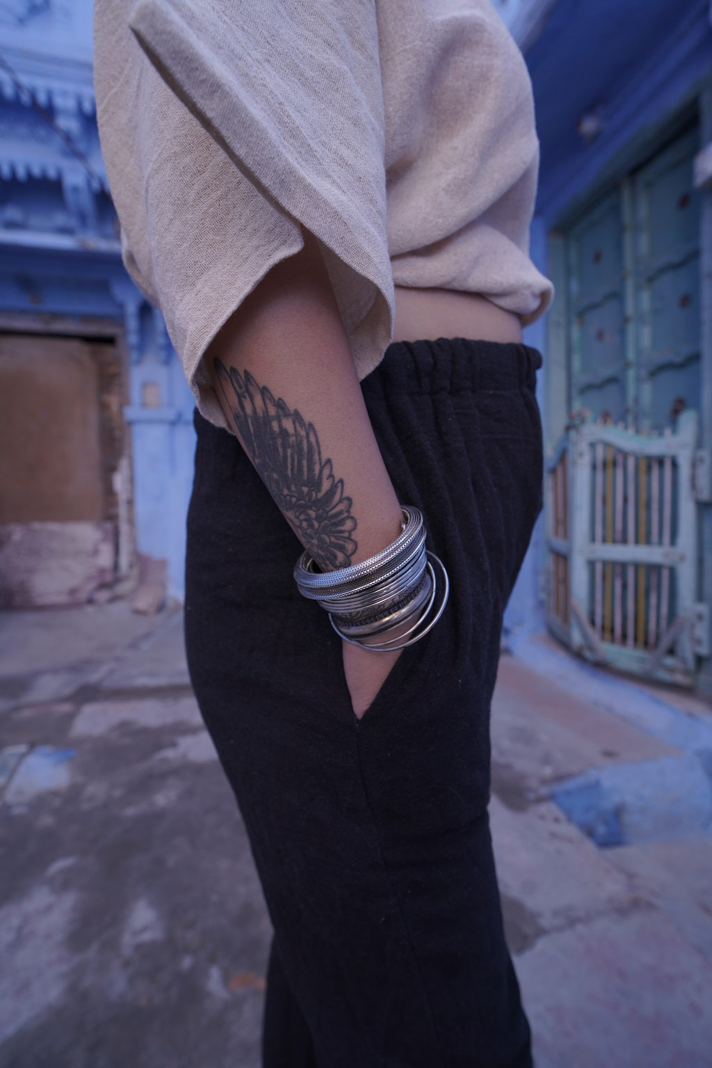 Gauze hemp cotton kala pants